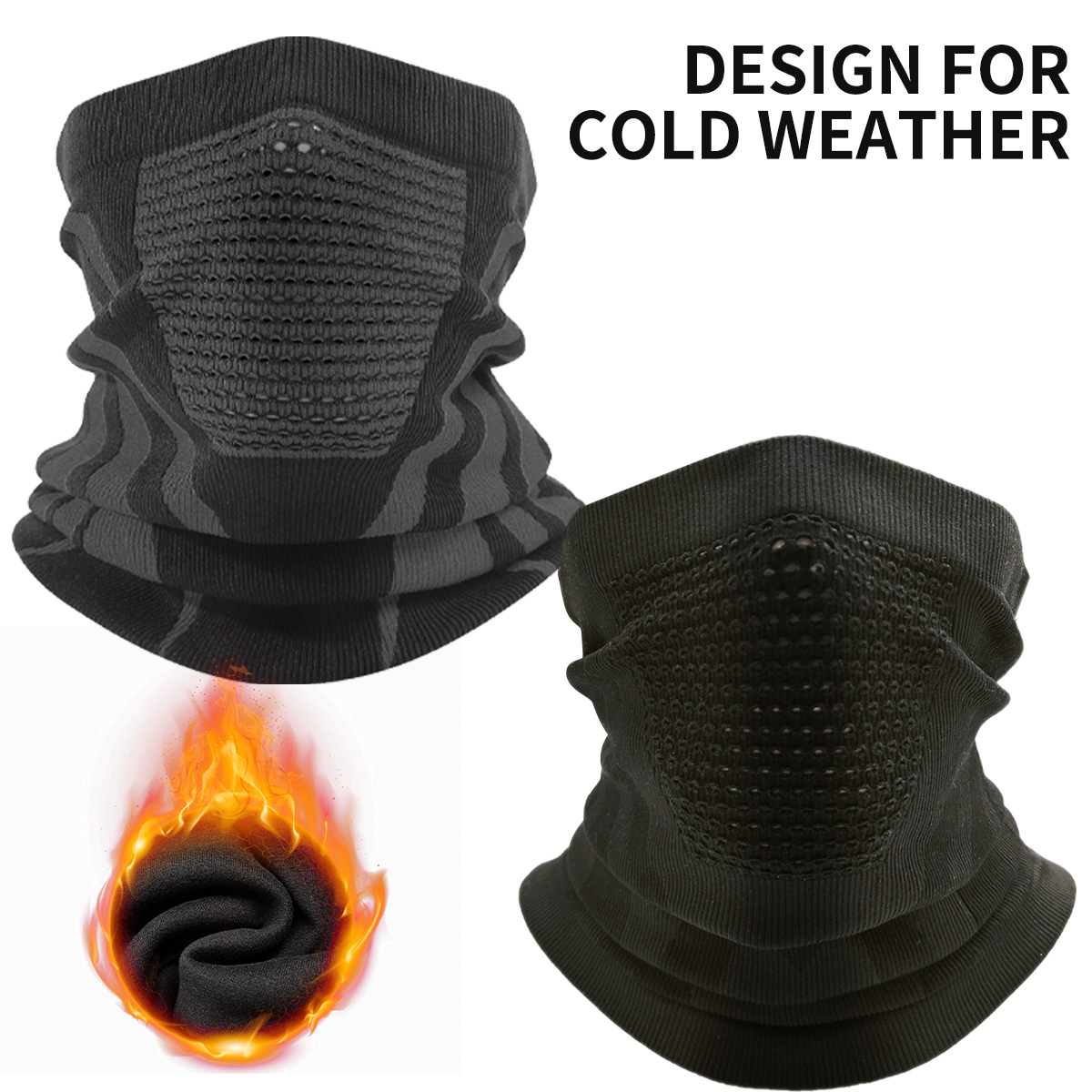 Neck Gaiter Fleece - Kışlık Boyunluk, Sıcak Polar Balaklava, Unisex