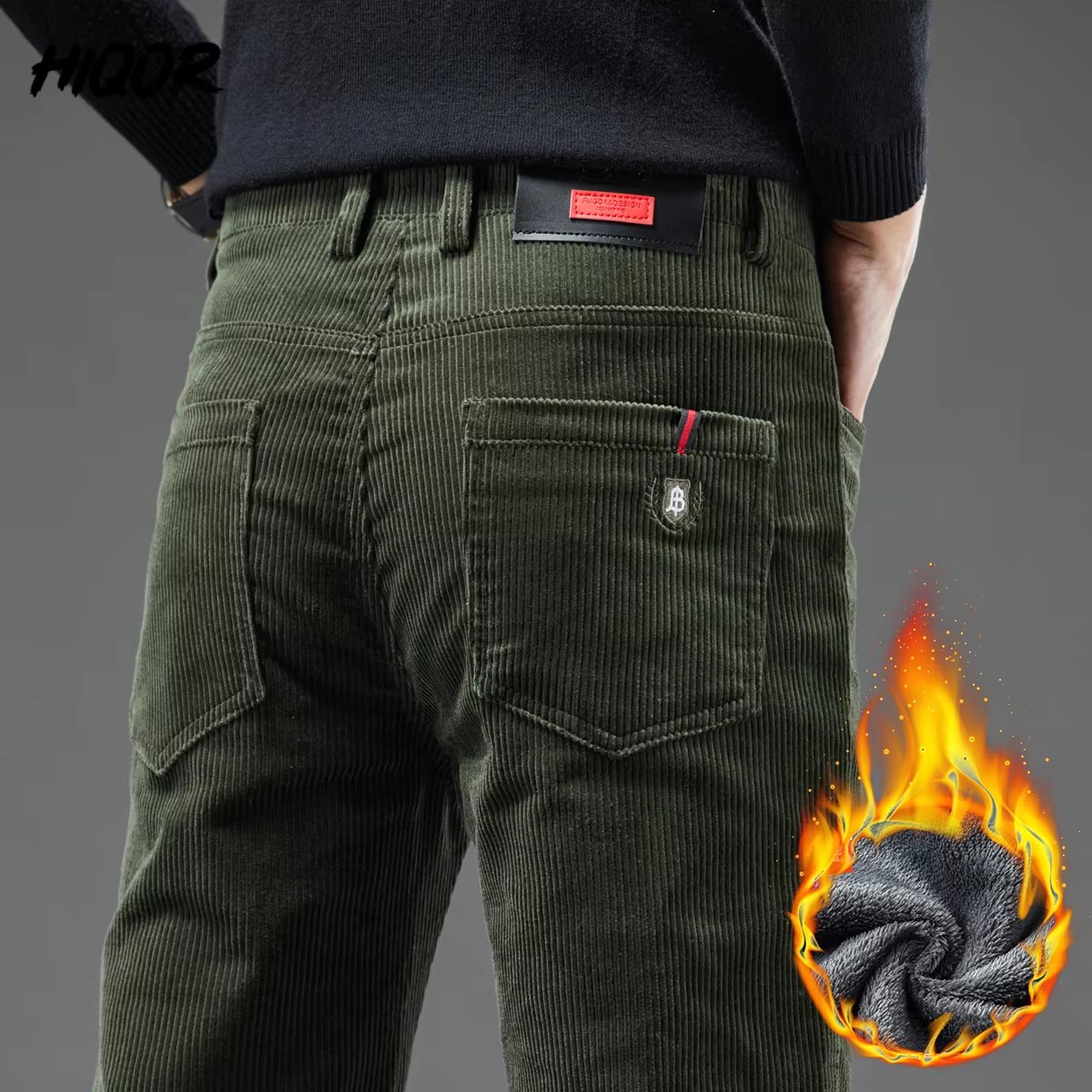 Corduroy Pant Warm - Erkek Kış Kadife Pantolon Kalın Sıcak