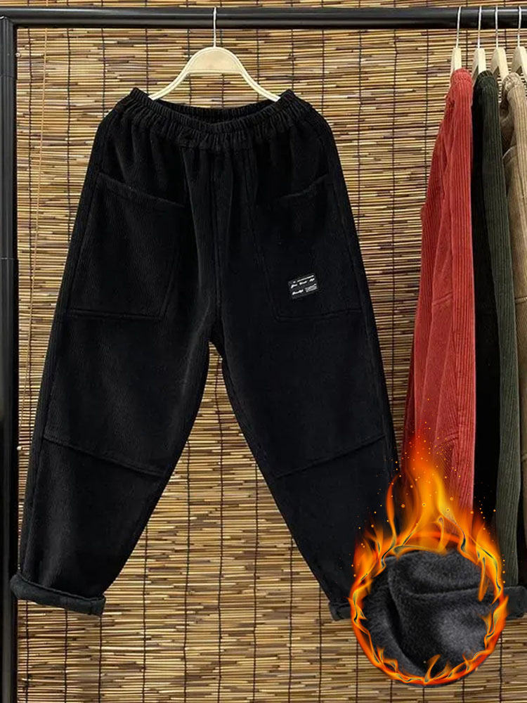 Rahat artı kadife bayan Harem  - Corduroy Pant Warm incelemesi ve fiyatı