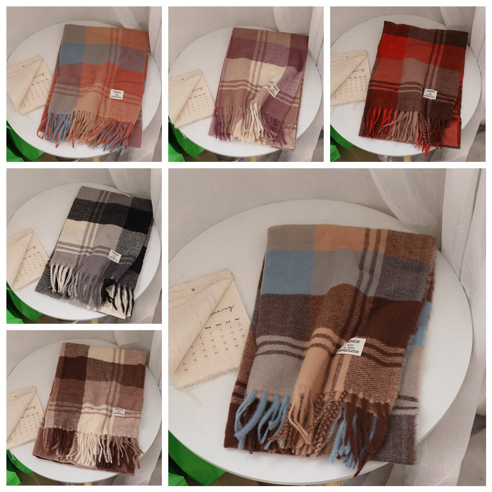 Rahat rüzgar geçirmez ekose yü - Wool Scarf Men incelemesi ve fiyatı