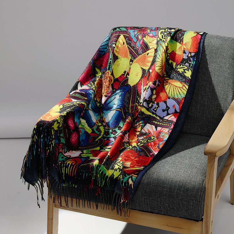 Lüks Marka Yağlıboya Kaşmir Eş - Cashmere Pashmina Wrap incelemesi ve fiyatı