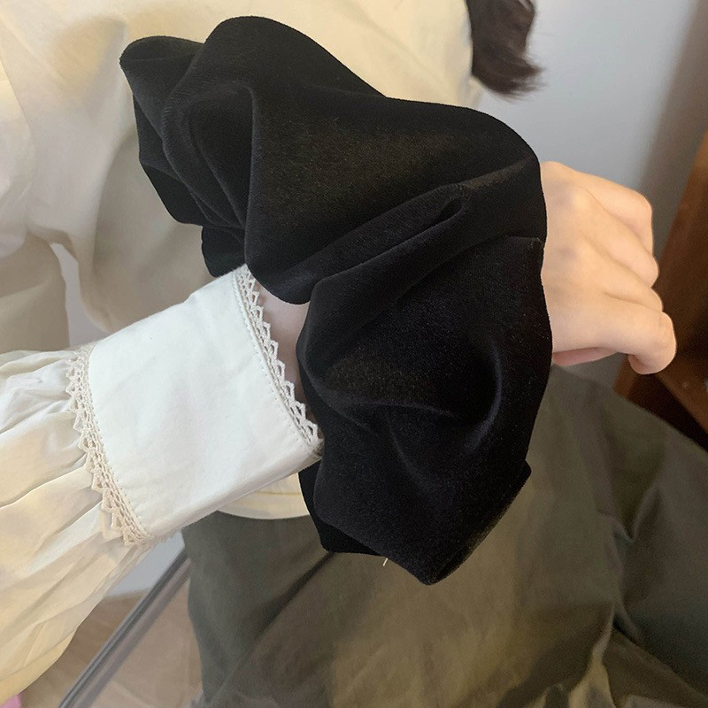 Büyük boy Siyah Kadife Scrunch - Winter Headband Fleece incelemesi ve fiyatı