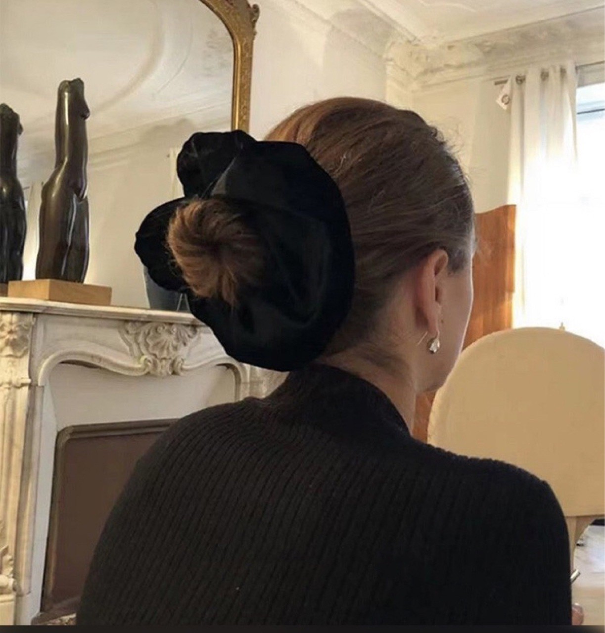 Büyük boy Siyah Kadife Scrunch - Winter Headband Fleece incelemesi ve fiyatı